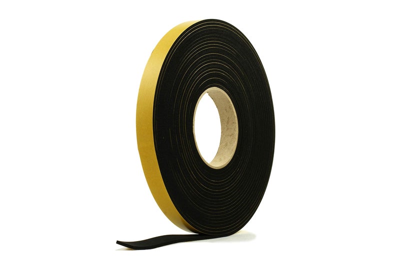 Rubber Stuff Neoprene Rubber Black Self-Adhesive Sponge Strip 20mm Wide x 3mm Thick x 10m Long - Image 1